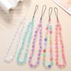 Y2K Heart Beaded Phone Strap Pendant Mobile Phone Lanyard Chain  Phone Accessories