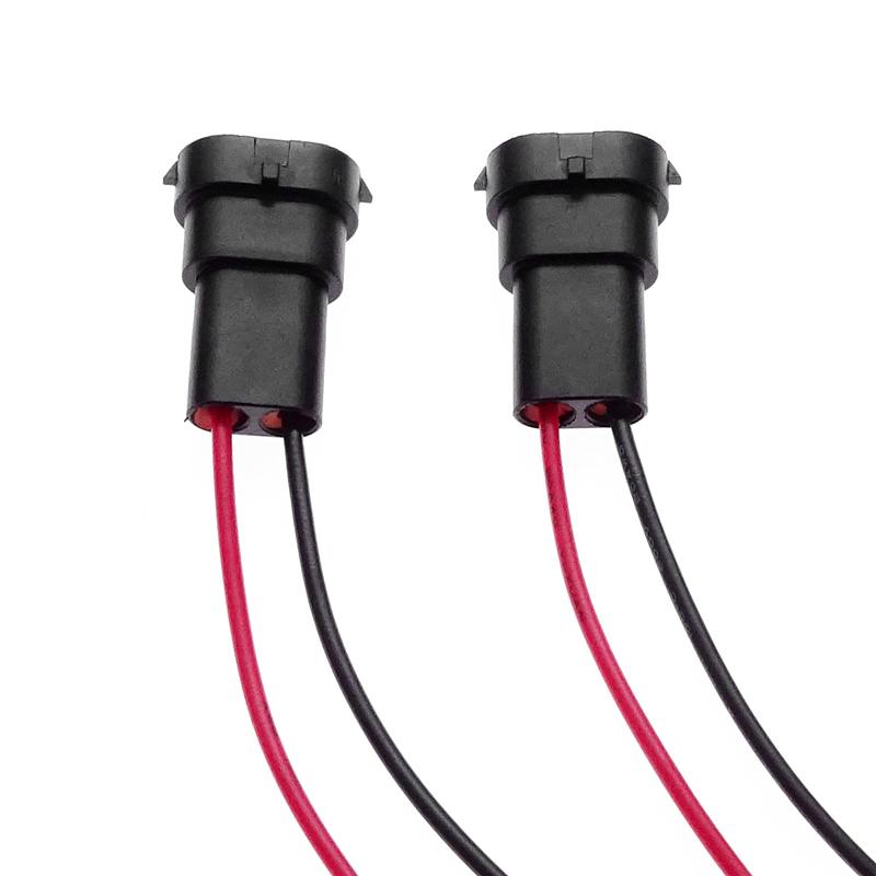 2 Pcs for H8 H9 H11 Harness Male Socket Adapter Car Headlight Wiring Harness Connector Fog Light Bulb Base Socket Cable Plug