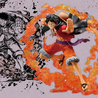 20 см аниме одна деталь дуэль памяти Луффи фигурка фигурка статуя фигурка Коллекционная модель куклы игрушки ПВХ украшения подарок