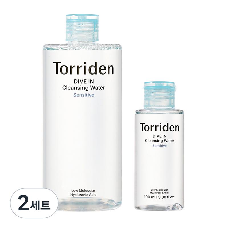 Torriden Dive-in Low Molecular Weight Hyaluronic Acid Cleansing Water 400ml + 100ml Set, 2 Sets