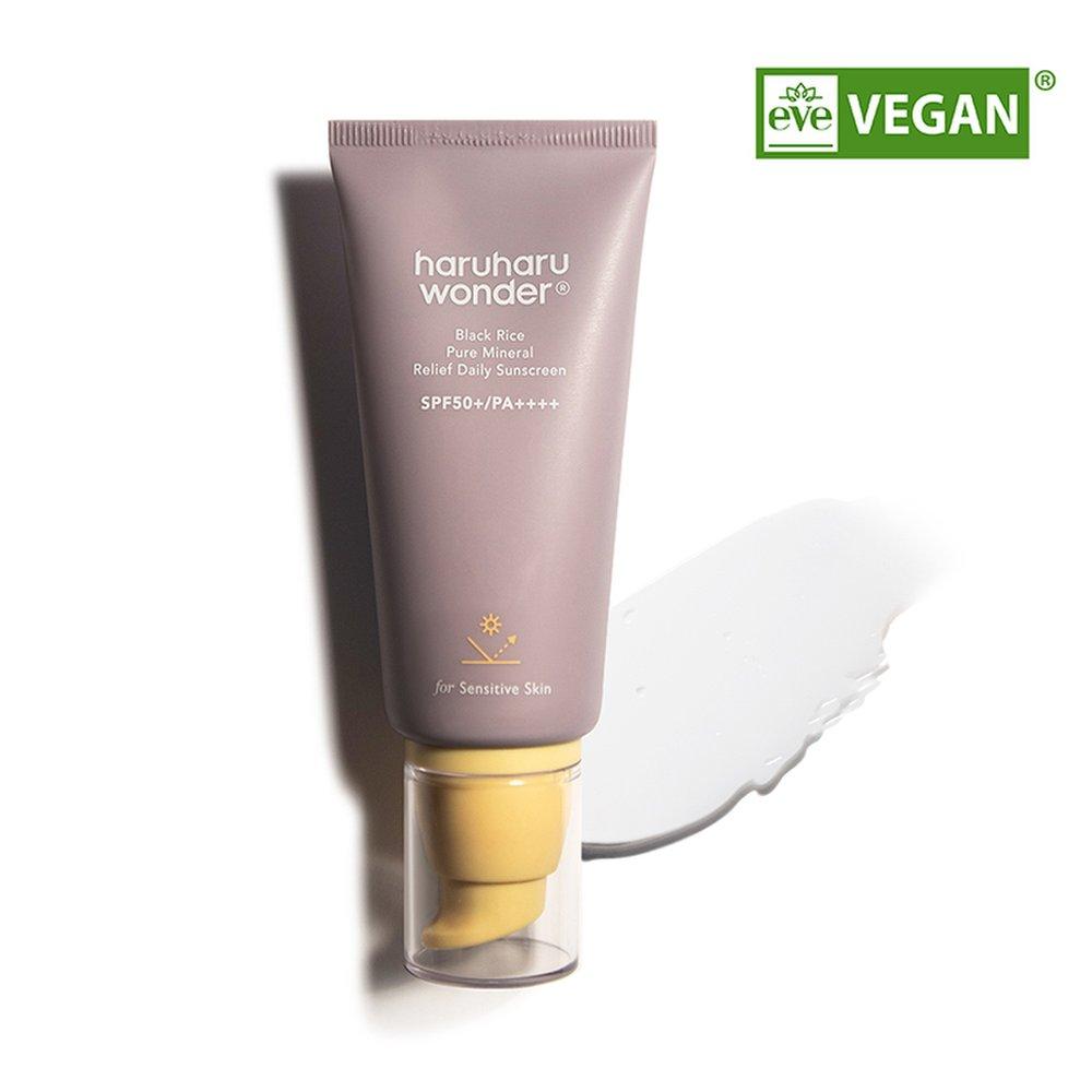 HARUHARU WONDER Black Rice Pure Mineral Relief Ежедневный солнцезащитный крем SPF50+ 50 мл