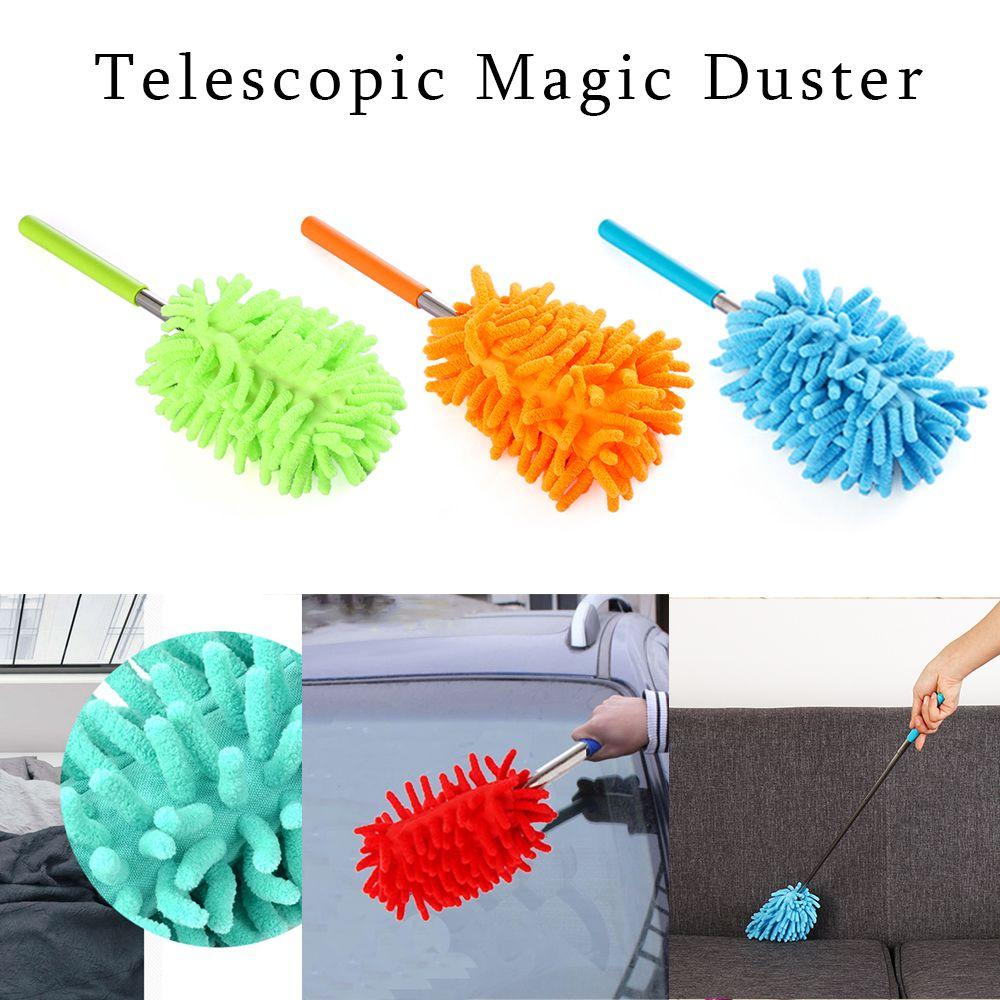 Handle House Cleaning Microfiber Feather Duster Extendable Brush Telescopic Magic Duster Microfibre