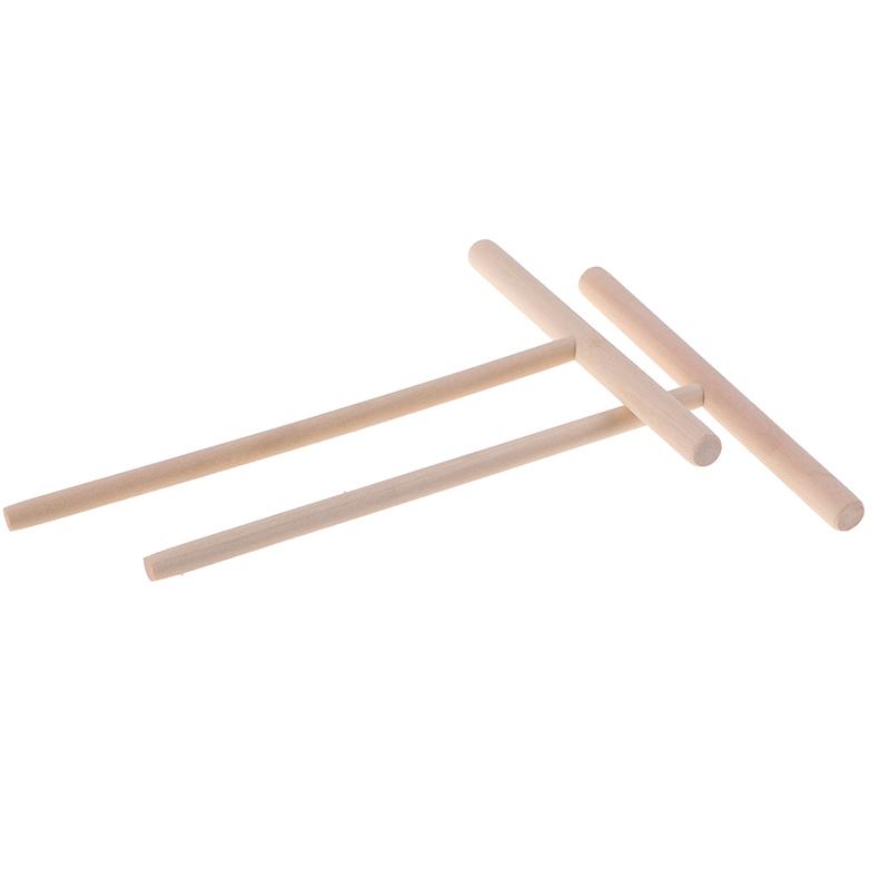 2 шт. Т-образная деревянная лопатка для круглого теста для блинов и блинов Кухонные принадлежности