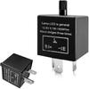 3-Pin CF13 EP34 Electronic Flasher Relay, CF13 JL-02 12V LED Light Flasher Blinker Relay, Universal Turn Signal Light Falsher Fixes Hazard Warn Hyper