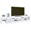 Vidaxl Szafka Pod Tv Z Oświetleniem Led, Biała, 260X36,5X40 Cm