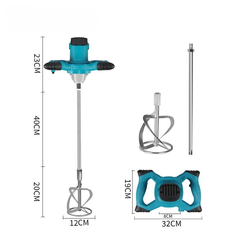Многофункциональный ручной электрический миксер Портативный бетоносмеситель для краски и извести и цемента Промышленный рулевой миксер