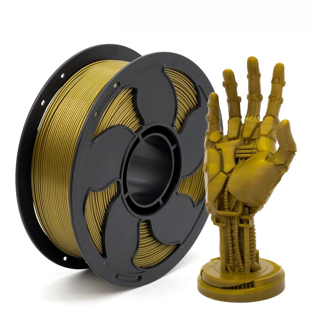 Silk PLA Filament 1.75mm PLA PETG 3D Printer Filament 1kg (2.2lbs) Plastic Spool Roll Metal Color PLA PETG Rods Silk Filament