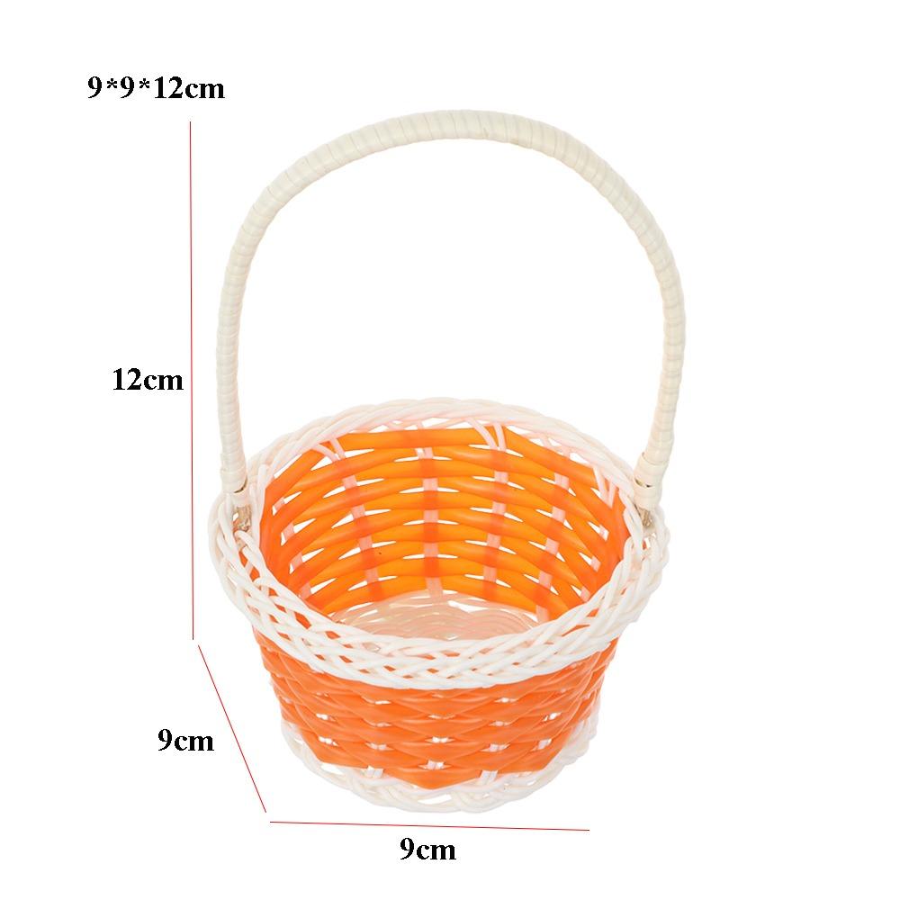 Round/Oval Shape Flower Storage Basket Wicker Flower Basket For Plant Home Wedding