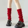Утолщенные гетры женские теплые вязаные чехлы на ноги модные новогодние носки на ноги для девочек
