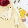 DIY Wooden Unfinished Slice Book Decor Scrapbooking Supplies Blank Bookmark Crafts Wood Cutouts Pencil Name Tags