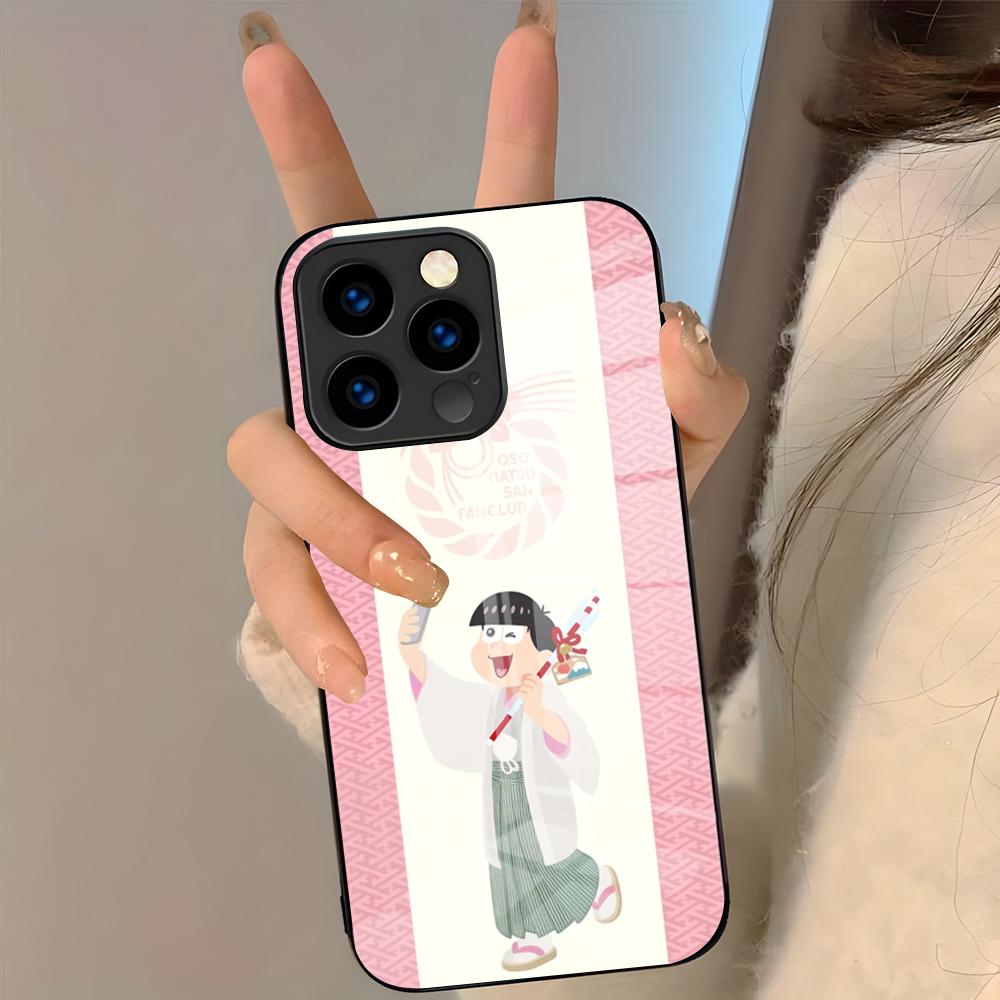 Anime Osomatsu Phone Case For IPhone 17 Pro Max 16 15 14 Pro Max 13 11 Plus Glass Cover