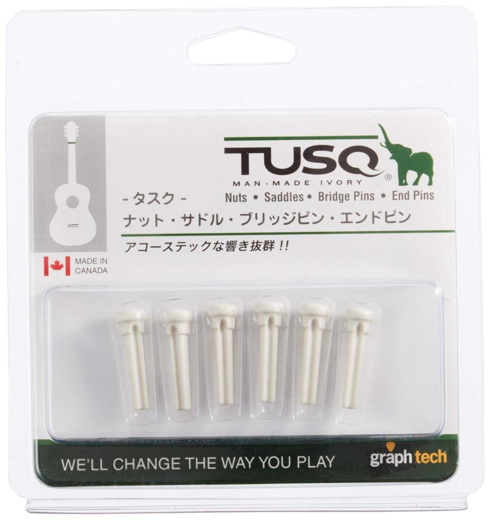 Graph Tech TUSQ Bridge Paua Presentation Type PP-1000-00 Pins, White, Dot,