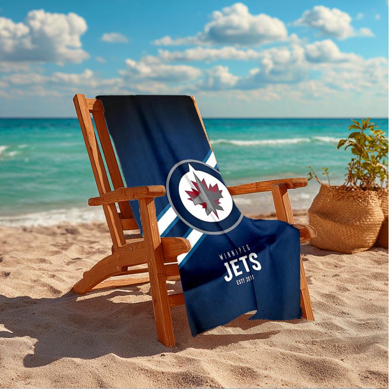 Winnipeg Spirit Beach Towel Microfiber Beach Towel, Lightweight and Quick-Dry, for Summer Travel, Swimming Pool Fan Birthday Gift