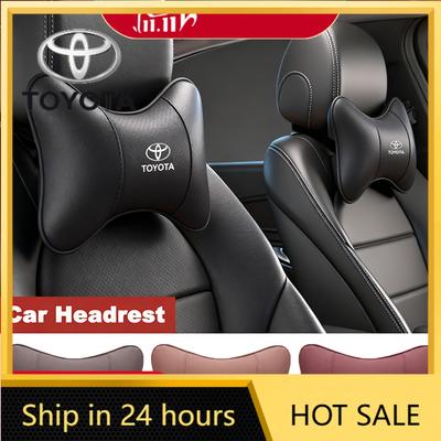 Toyota 2026 Новые колпаки на колеса 1 шт. Подушка-подголовник из пены с эффектом памяти для сиденья автомобиля Логотип Toyota Подушка для шеи Toyota Corolla Yaris Aygo Автомобильная наклейка