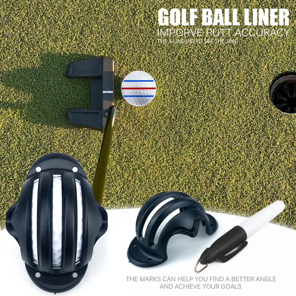 Набор шаблонов для разметки мячей для гольфа, маркер для разметки Triple Track, вспомогательные средства для позиционирования при патте, инструмент для спорта на открытом воздухе