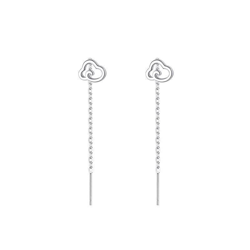 Новый продукт Yunduo Ear Cable женские темпераментные простые длинные маленькие серьги-облака новые аксессуары для ушей