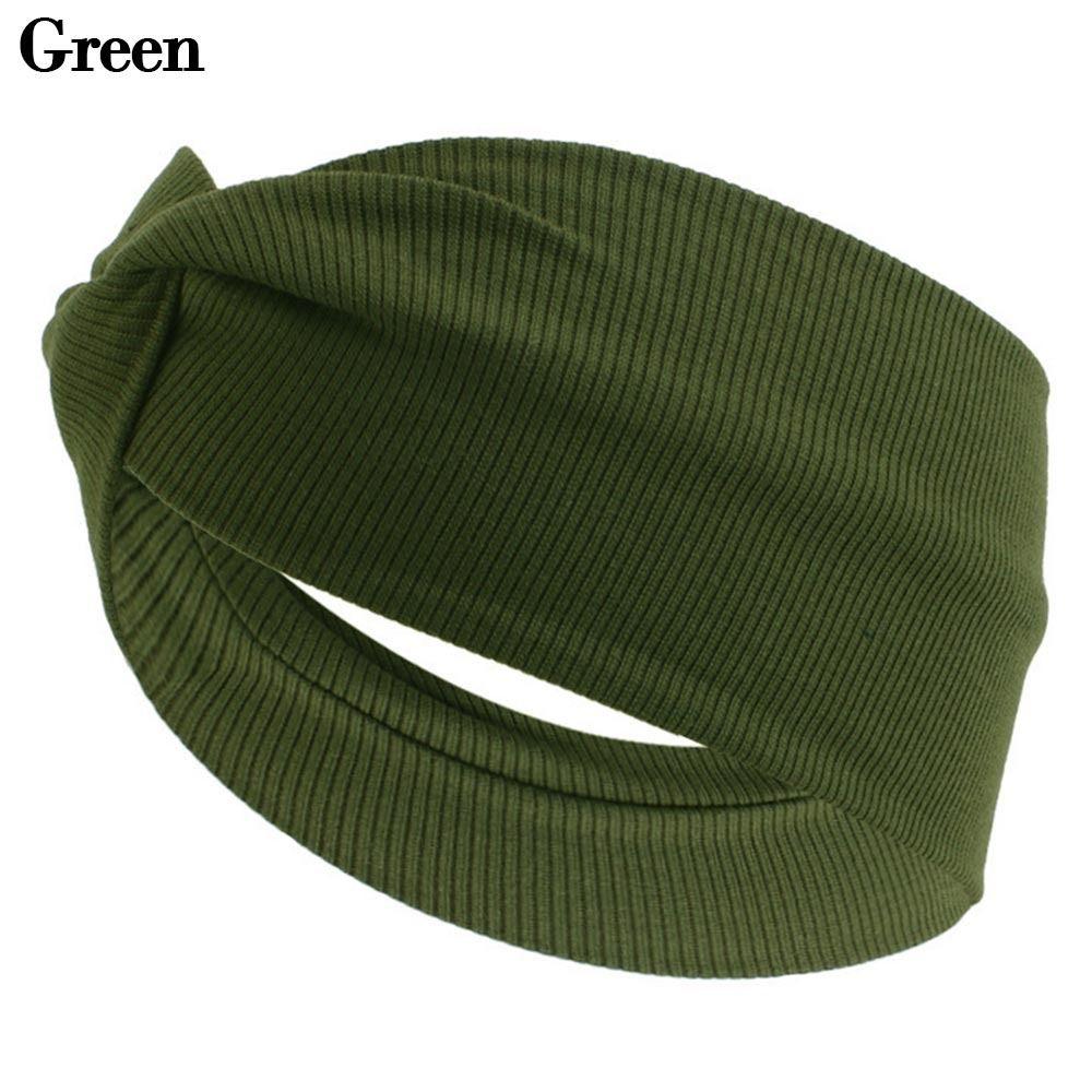 Elastic New Fold Yoga Hairband Turban Running Headwrap Wide Sports Headband Stretch Hair Band
