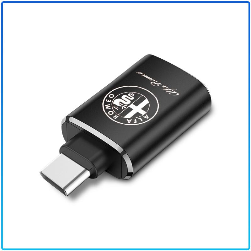 Автомобильный USB Type-C Кабель-конвертер Адаптер для зарядки Автоаксессуары Для Alfa Romeo 147 159 156 Giulietta Giulia Mito Spider Alpha Подголовник