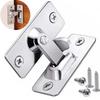 Door Lock 90 Degree Barn Door Latch Bolt Stainless Steel Hook Latch Window Cabinet Locks Right Angle Sliding Gate Lock Hardware