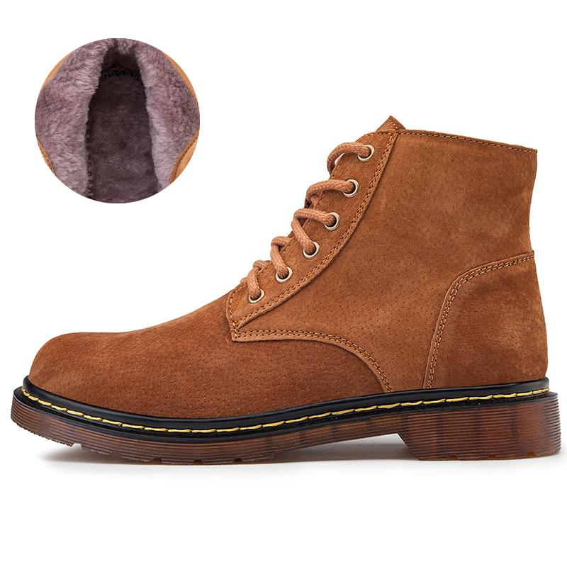 Мужские ботинки из натуральной кожи, осенне-зимние ботильоны для мужской обуви