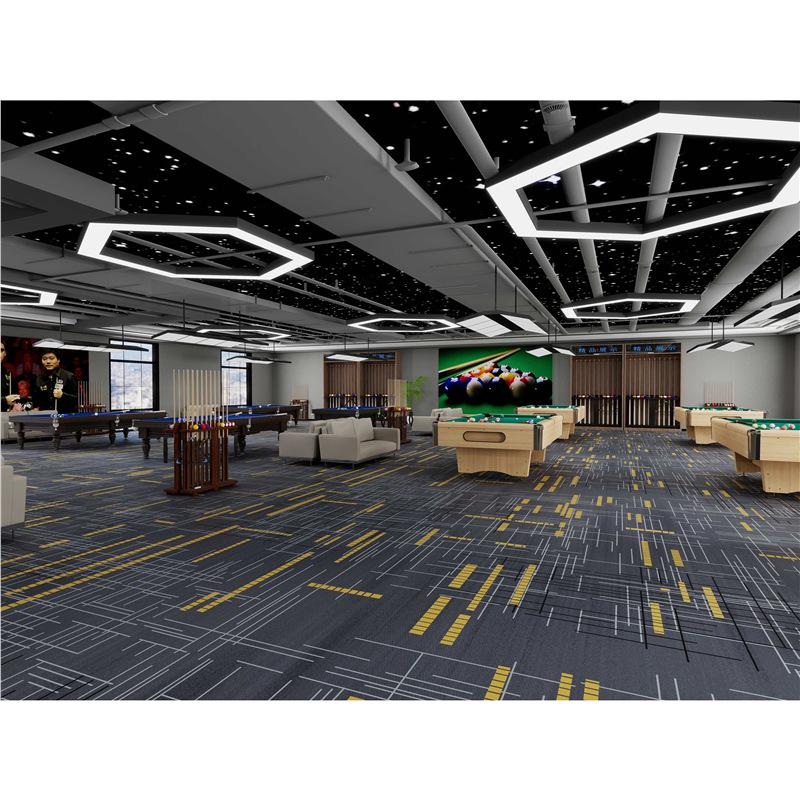 Billiard Hall Nylon Carpet: Waterproof, Fireproof, Full Coverage for Commercial Use