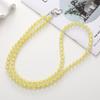 Universal Candy Color Beaded Crossbody Chain Long-style Phone Neck Straps  Keychain Pendant