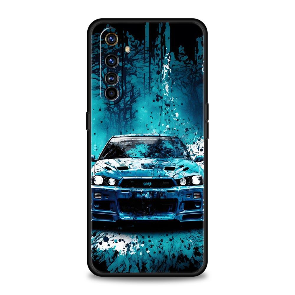 Для Realme 10 9 8 5G 7 6 GT2 Pro Plus 9i 8i C21 C11 C25 C35 спортивный автомобиль JDM Tokyo Drift чехол для телефона Realme GT Neo 2 3 3T