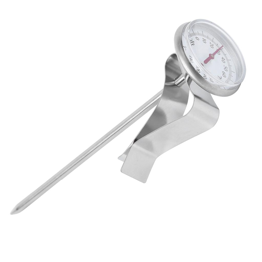 Adjustable Hanging Coffee Foaming Thermometer Temperature Gauge with Clip Kitchen ToolsShort Type
