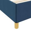 Bed Frame with Mattress Blue 140 x 190 cm Fabric