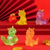 Cartoon Transparent Resin Dragon Ornaments Chinese Zodiac Auspicious Dragons  Chinese New Year