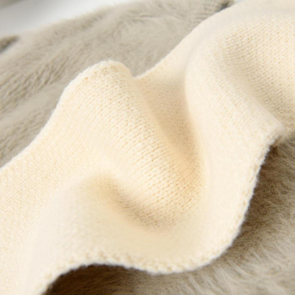 Уютный вязаный крестиком шарф в японском стиле для женщин - тренд осени/зимы