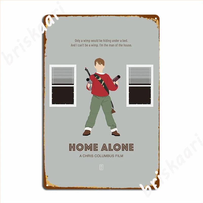 Home Alone Metal Plaque Poster Wall Mural Customize Mural Painting Cinema Tin Sign Poster