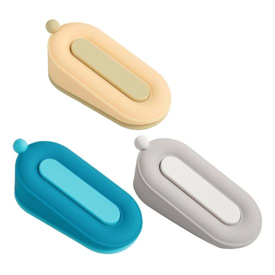 Дверной стопор-клин в форме пончика Без сверления Плитка Бетон Дерево Противоударный Ковер Противоскользящий Ветрозащитный Напольный Декоративный Дверной стопор