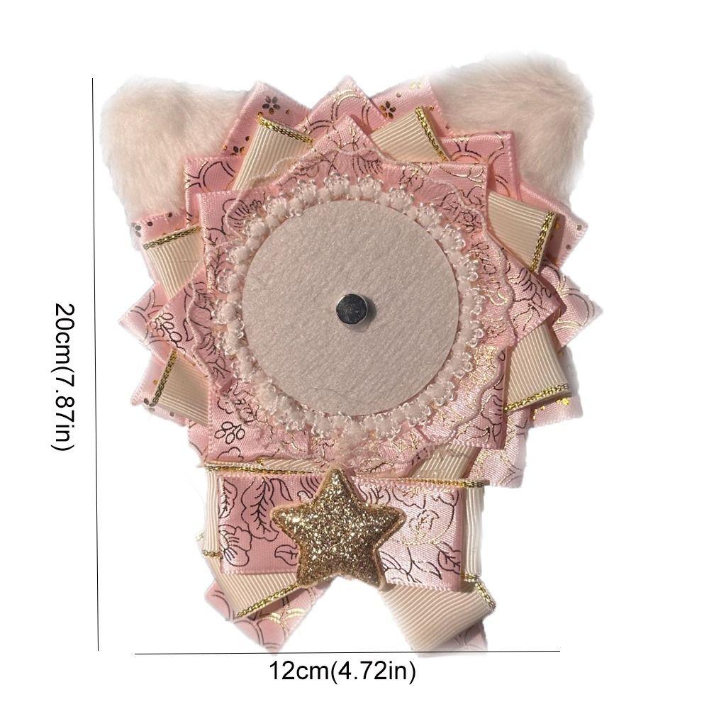 Kawaii Cute Badge Holder Lacework Badge Decoration Tray JK Anime Pins Display Base Fans Chasing