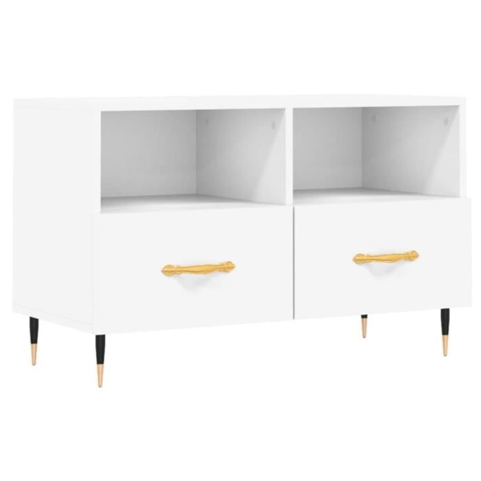 VidaXL TV Stand White 80x36x50 Cm Engineered Wood 828948