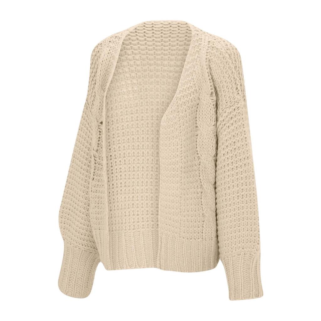 Женские вязаные плюшевые свободные верхние топы большого размера с рукавами