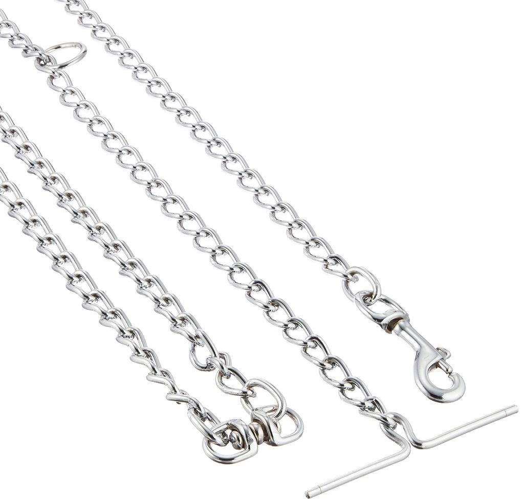 Petio Collar B Long Mantel Dog Chain Rotating Ring for Dogs 4.0mm