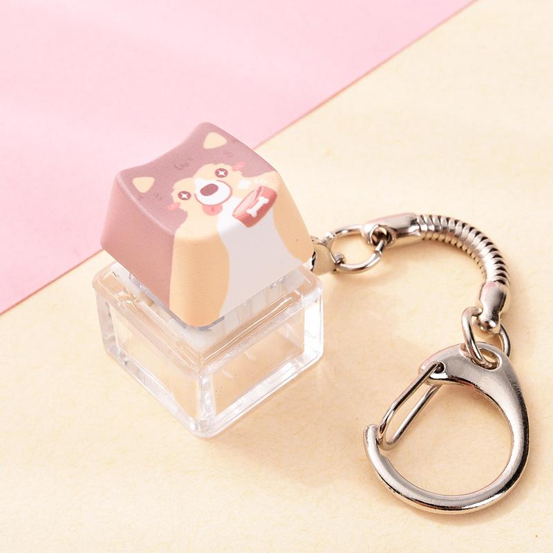 Модный Брелок-Fidget Кот Собака Снятие Стресса Механический Нажимной Подвеска для Школьного Рюкзака Подвески Подарки для Кампуса