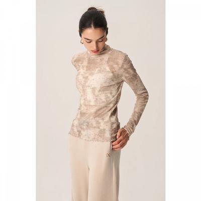 Футболка с длинным рукавом Huit Tie Dye с воротником-стойкой Htwtl4l20t