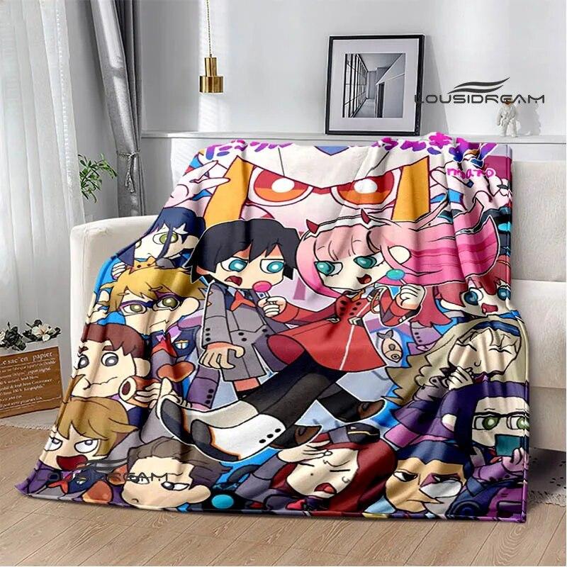 Одеяло «ДАРЛИНГ во Франксе» с героями мультфильмов, фланелевое теплое одеяло, мягкое и удобное одеяло, одеяло для пикника, подкладка для кровати, подарок на день рождения