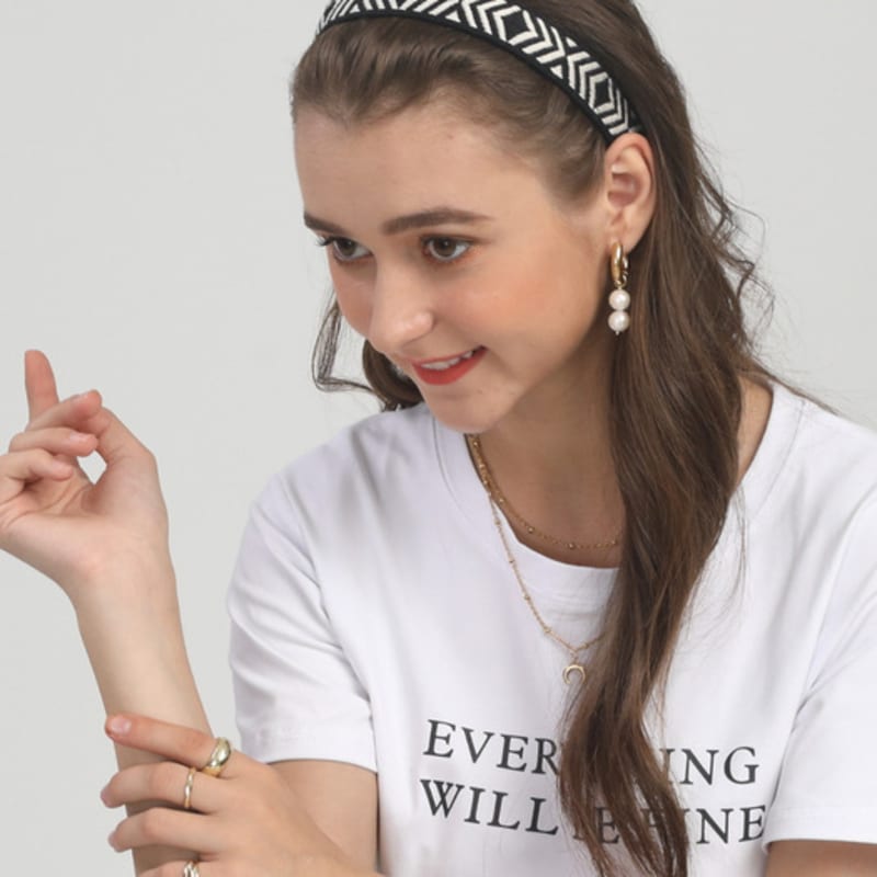 LALA Этническая повязка на голову M-Черный