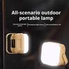 Outdoor Camping Lantern Light Waterproof Solar USB Rechargeable Square Light 3 Modes Adjustable Ultra Bright Hiking Tent Hanging Emergency Lamp