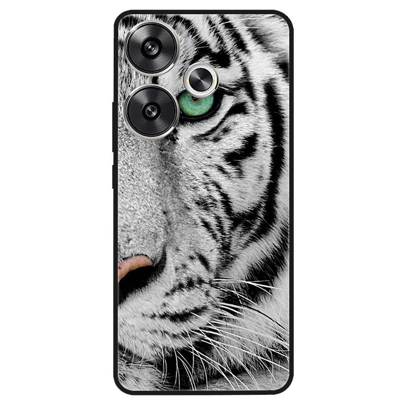 For Xiaomi Poco M6 4G Case Shockproof Soft Silicone TPU Bumper for Poco M6 4G Cover PocoM6 4G 2024 Lovely Luxury Cartoon Fundas