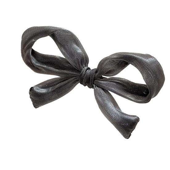 Girl Hairpin Pearlescent Luster Bowknot Decor Non-Slip Design Bangs Side Half-Tied Hair Clip Hair Accessories