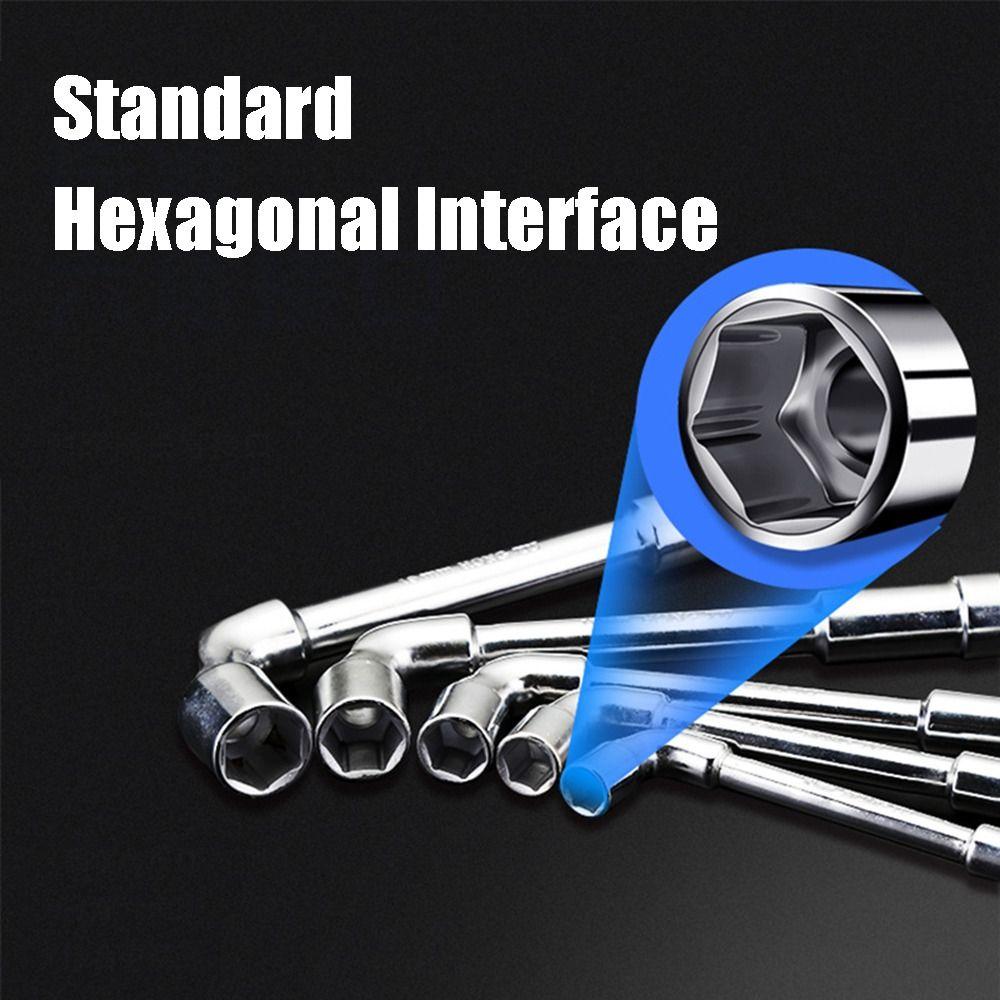 High Torque Car Repair Tool Multipurpose Hexagonal Spanner Socket Wrench Hand Tool L-shaped