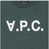 Apesse Cohbm M26384 Kma Vert Fonce Blanc Vpc Velvet Logo Standard Grand Common Short Sleeve Tee
