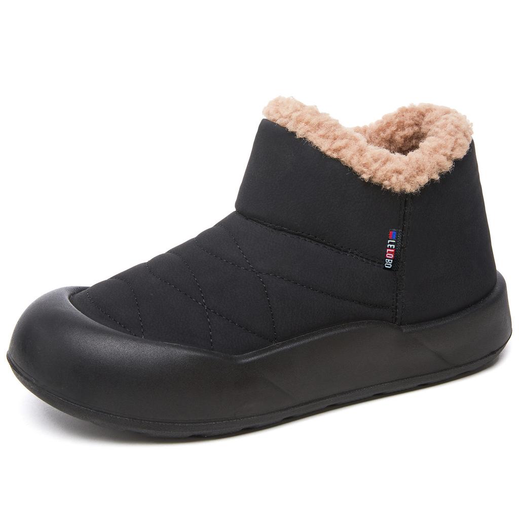 Cotton Shoes, Winter Women's New Warm Women's Boots, Boots with Fleece, Thickened Snow Boots, Cold Protection and Warm Cotton Boots
