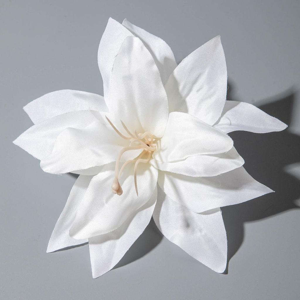 Летняя новинка, имитация полиэстера, 3D-заколка для волос в виде цветка лилии, женские аксессуары, привлекательные аксессуары для путешествий