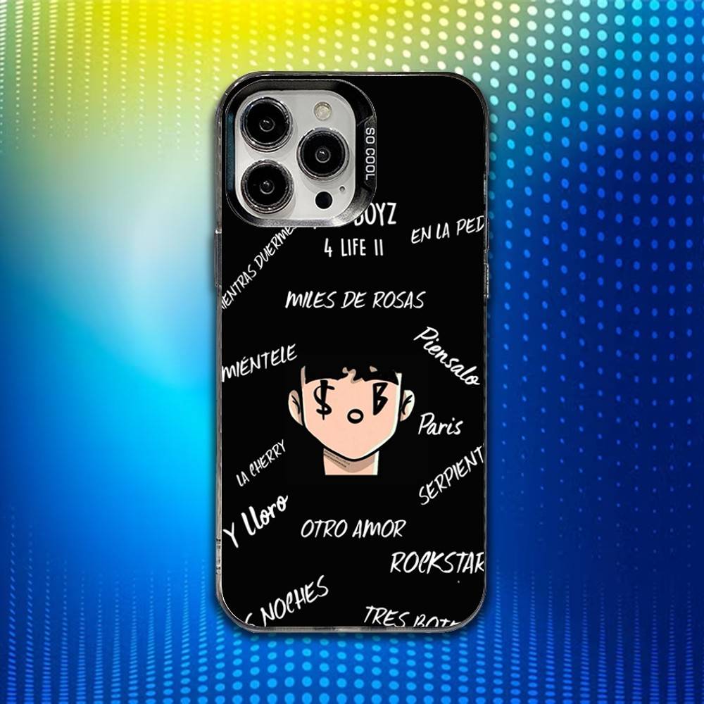 J-Junior H Певец ROCK Чехол для телефона iPhone 16,15,14,13,12,11,Mini,Pro,SE,MAX Белый Матовый Ударопрочный Чехол