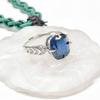 Gessen Jewelry: Изысканное женское кольцо с инкрустацией бриллиантами и драгоценными камнями в виде листьев, модное и рекомендуемое.